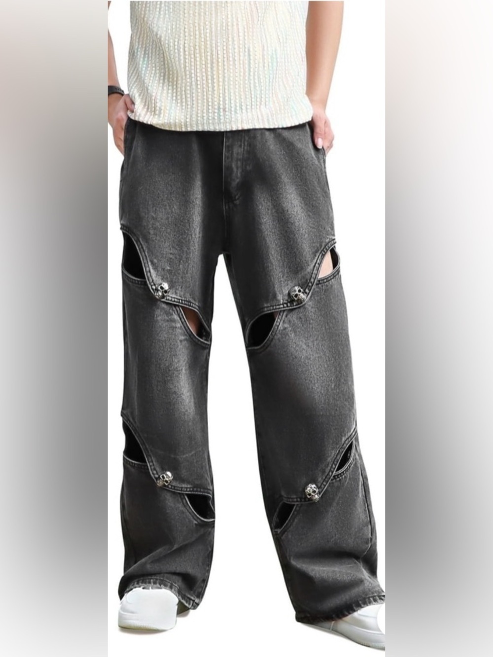 Men's Loose Jeans Y2k Hip Hop Leg Jeans

Wide Casual Skater Denim Jeans